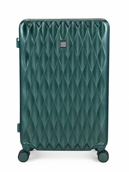 Середня дорожня пластикова валіза TD190 M 24"Темно-зелений TD190 M Dark Green  фото
