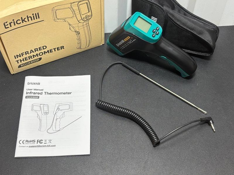 Інфрачервоний термометр ERICKHILL ROOK800P  -50&deg;C до 800&deg;C  F13.23 фото