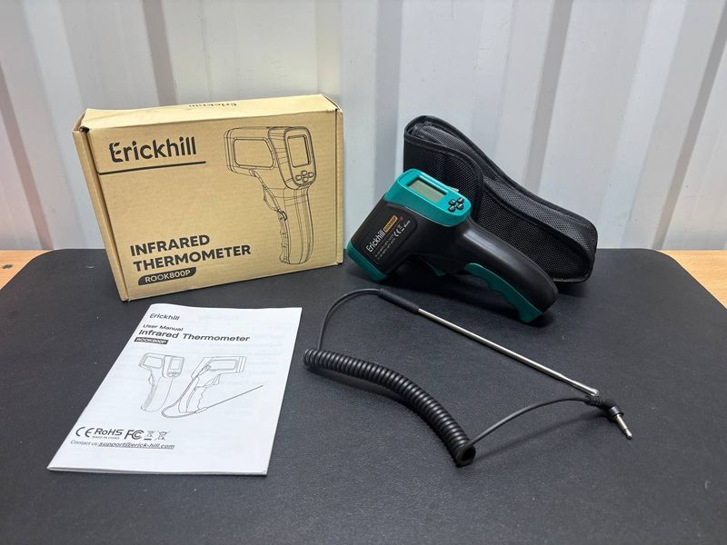 Інфрачервоний термометр ERICKHILL ROOK800P  -50&deg;C до 800&deg;C  F13.23 фото