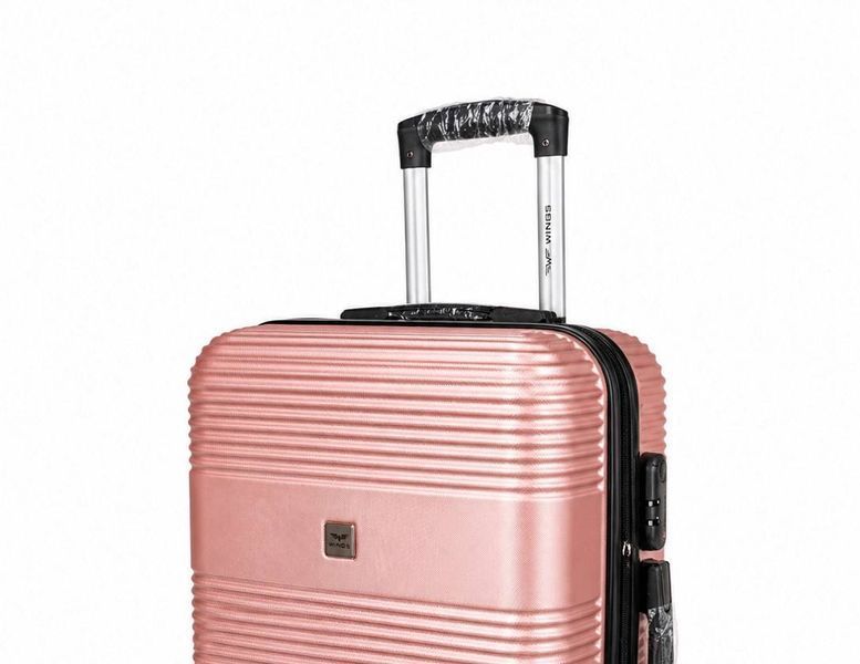 Велика дорожня пластикова валіза 5398 L 28" Рожеве золото 5398 L 28" Rose Gold  фото