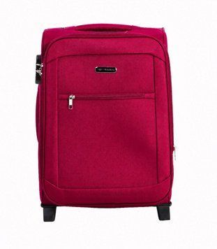 Велика дорожня тканинна валіза 1701-2 L Червоний 1701-2 L Red фото
