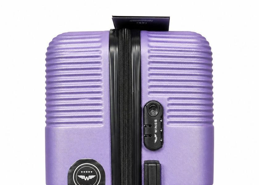 Мала дорожня пластикова валіза 5398 S 20" Світло-фіолетовий 5398 S Light Purple фото