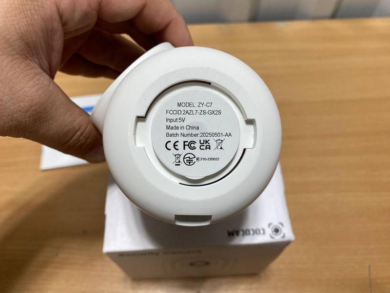 Камера безпеки COCOCAM ZY-C7, Wi-Fi, поворотна, акумуляторна, Full HD 1080P, нічне бачення a4-1123 фото