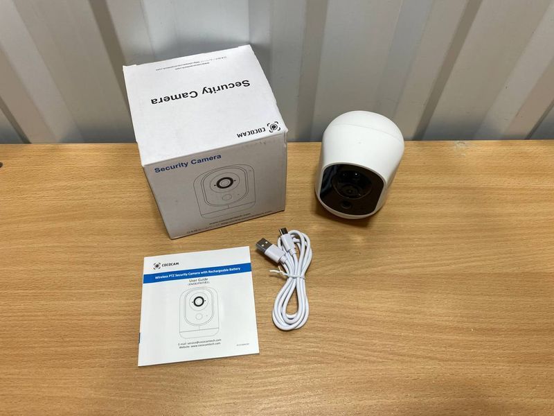 Камера безпеки COCOCAM ZY-C7, Wi-Fi, поворотна, акумуляторна, Full HD 1080P, нічне бачення a4-1123 фото