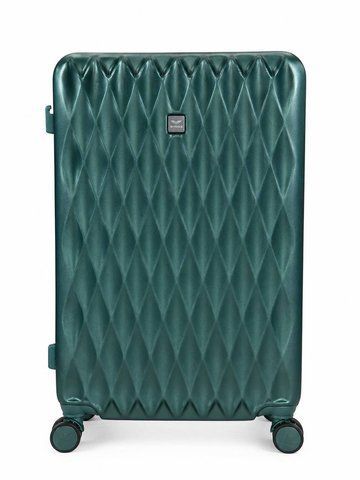 Велика дорожня пластикова валіза TD190 L 28" Темно-зелений TD190 L Dark Green  фото