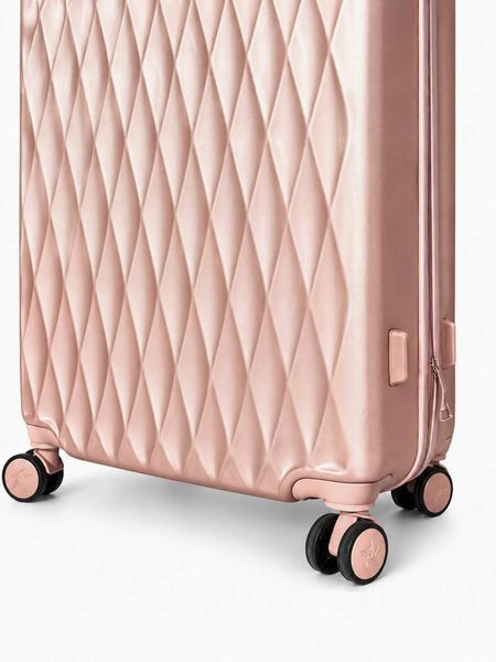 Середня дорожня пластикова валіза TD190 M 24" Рожеве золото TD190 M Rose gold фото