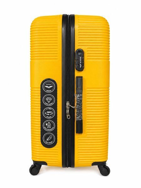 Мала дорожня пластикова валіза 5398 S 20" Жовтий 5398 S Dark Yellow фото