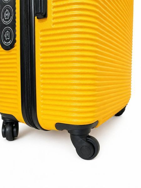 Мала дорожня пластикова валіза 5398 S 20" Жовтий 5398 S Dark Yellow фото