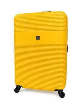 Велика дорожня пластикова валіза 5398 L 28" Жовтий 5398 L Dark Yellow фото