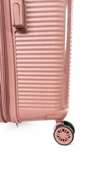 Валіза дорожня середня поліпропіленова М РРZ02 Рожеве золото РР202 Rose gold М фото