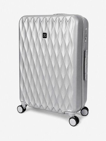 Велика дорожня пластикова валіза TD190 L 28" Сріблястий TD190 L Silver фото