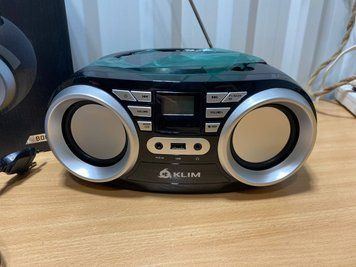 Портативна колонка KLIM Boombox B3 з CD-програвачем, FM-радіо, Bluetooth, RGB, 10000 мАг b8-2 фото