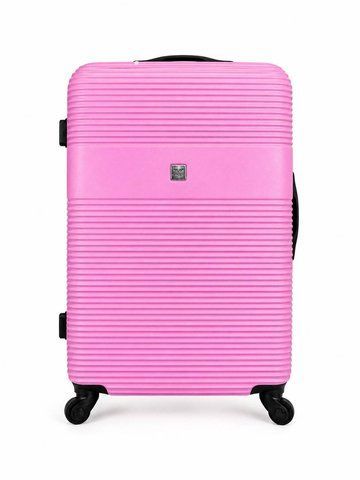 Велика дорожня пластикова валіза 5398 L 28" Рожевий 5398 L 28" Pink фото