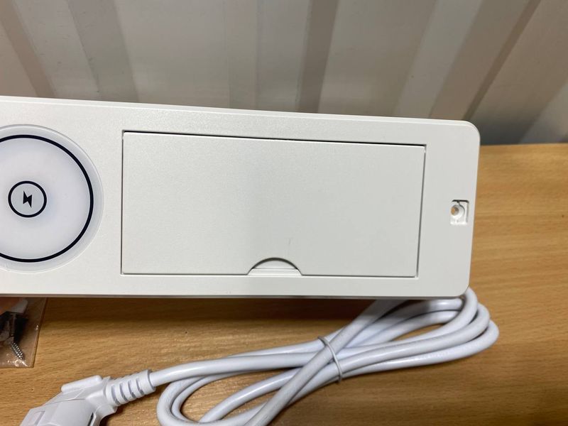 Вбудована розетка BlueXP з Qi зарядкою, USB-C та 2 розетками, біла с4.18 фото