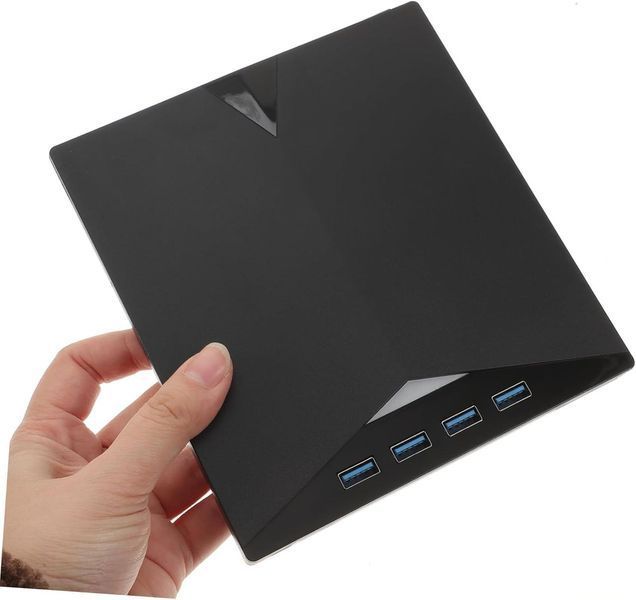 Зовнішній DVD-привід USB Type-C COOLHIYA портативний чорний a7-20 фото
