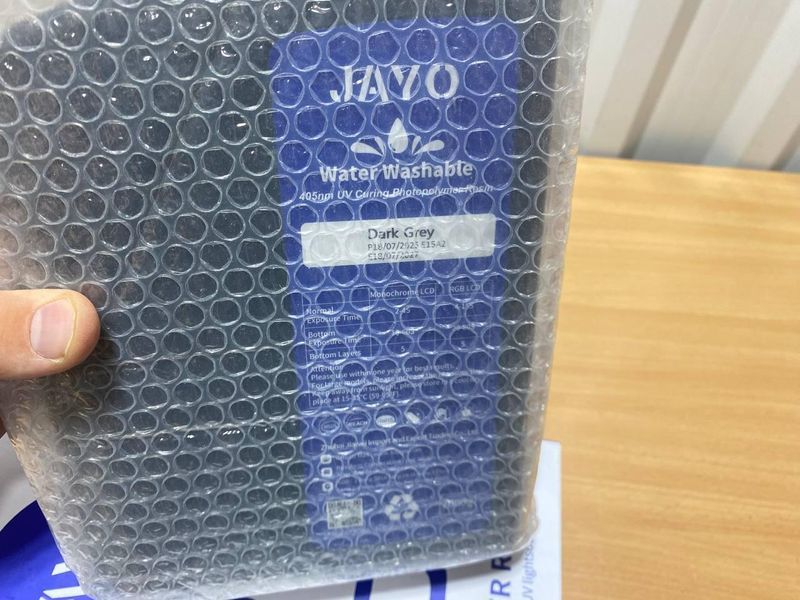 Фотополімерна смола JAYO Water Washable 2 кг 405 нм Dark Gray для LCD 3D-принтера b2-1 фото