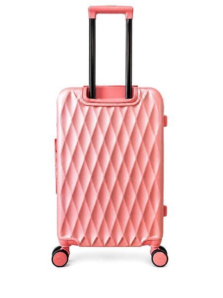 Середня дорожня пластикова валіза TD190 M 24" Світло-рожевий TD190 M Light pink фото