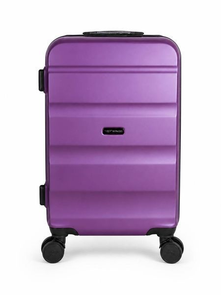 Мала дорожня пластикова валіза WINGS LOVEBIRD AT01 S 20" Темно-фіолетовий AT01 S 20" Dark purple фото